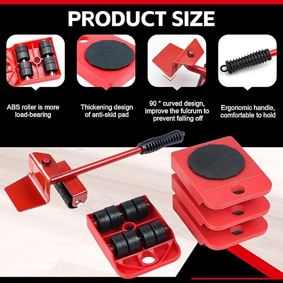 Set of 5 Furniture Lifter Moving Tool - (IMPORTED)